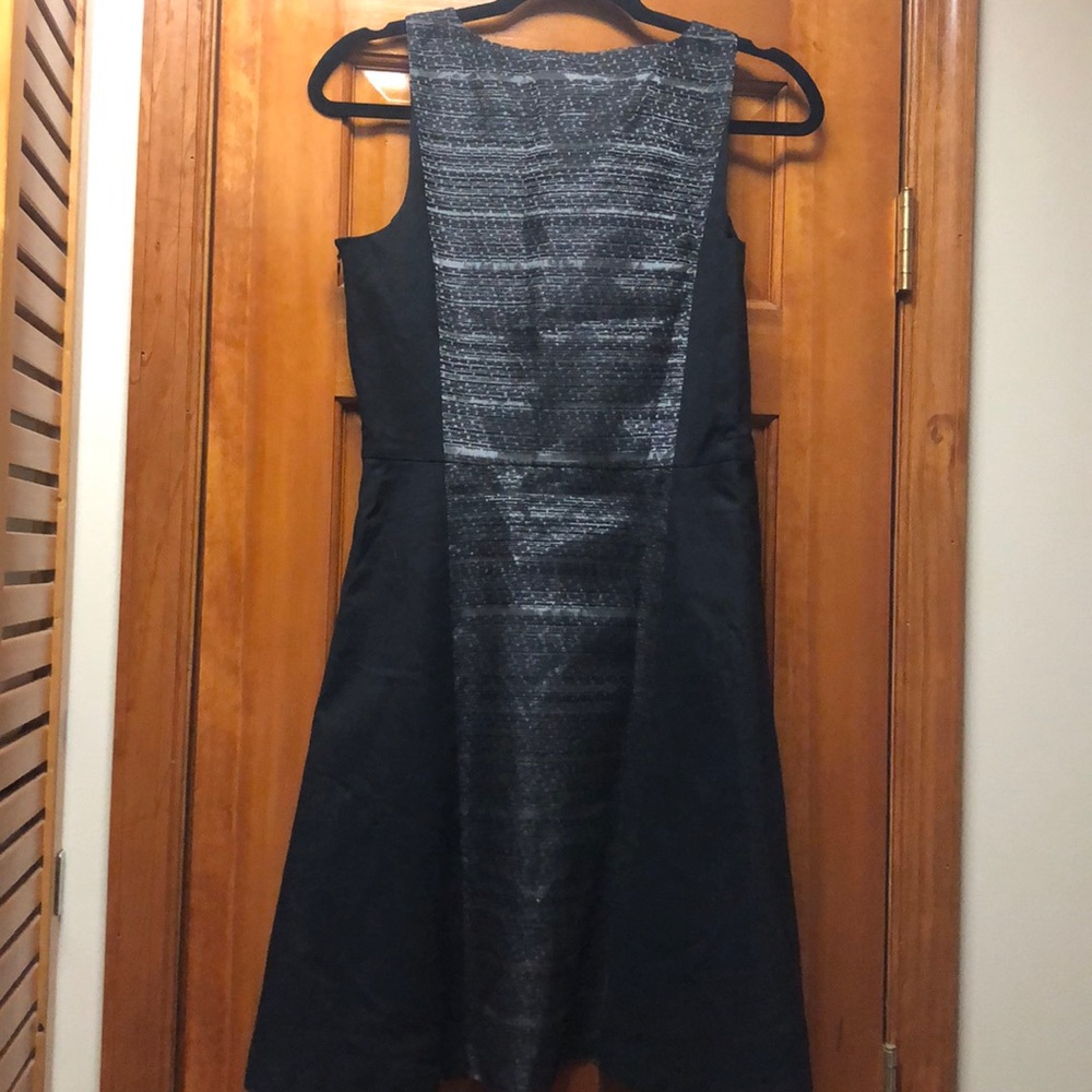 Flattering Armani Exchange Black and Silver Dress